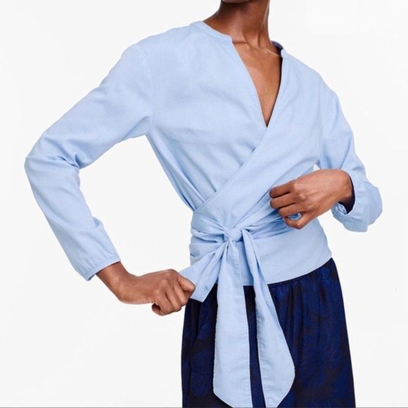 J.CREW Sarah Wrap Surplice Top XS - Picture 2 of 4